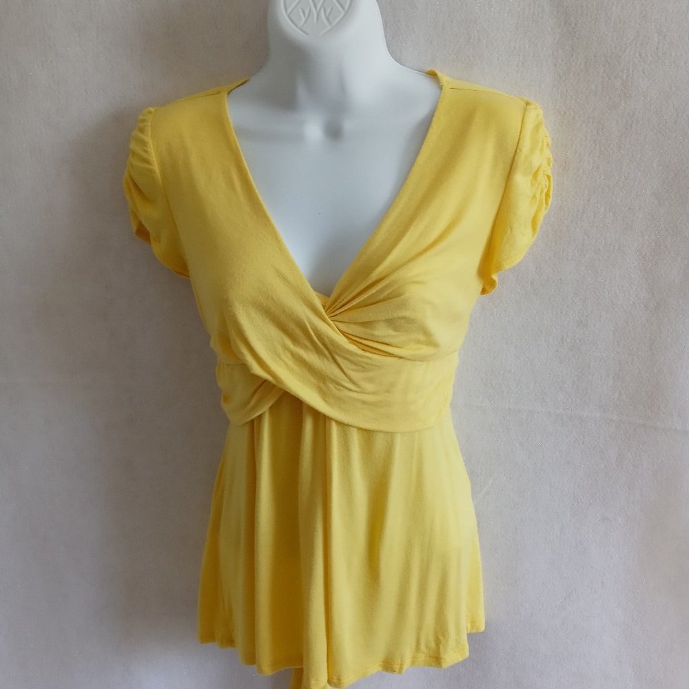 Yellow Top by Body Central Size Small
